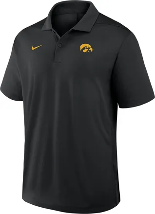Nike Iowa Primetime Victory Plus Nike Mens Dri-FIT College Polo in Black | 04N800AIA-XTS