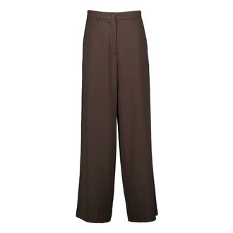 Zenggi Zenggi - Micah Wijde Broek - Dames - Broeken - Bruin - Maat: 2XL Poliester
