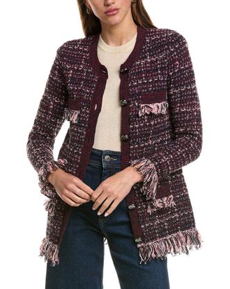 L'agence Kastoria Fringe Trim Cardigan