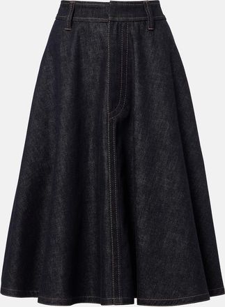 Brunello Cucinelli Denim midi skirt