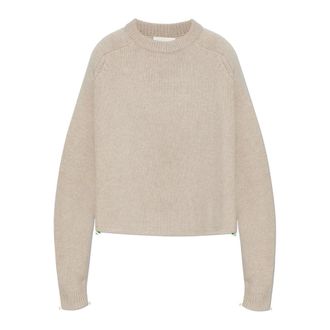 Lisa Yang Cashmere Knitwear, female, Beige, Size: 2XS Karine Sweater