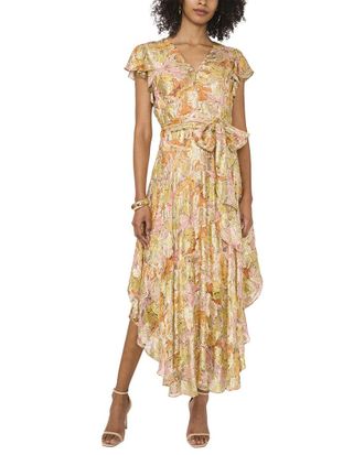 Vince Camuto V-Neck Button Down Maxi Dress