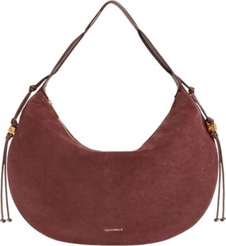 Coccinelle Thess Schoudertas - Dames - Tassen - Rood - Maat: ONE Size Katoen