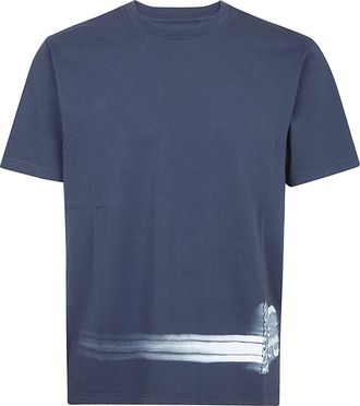 C.P. Company Cotton Jersey T-shirt - Heren - T-shirts - Blauw - S - Katoen - Tops