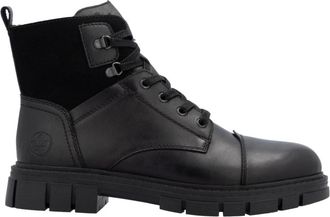 Rieker Casual Enkelboots met Gesloten Neus - Heren - Veterlaarzen - Zwart - 42 EU - Wol - Schoenen