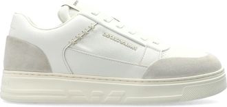 Emporio Armani Sneakers, male, White, Size: 10 1/2 US Cordura Sneakers with Suede Details