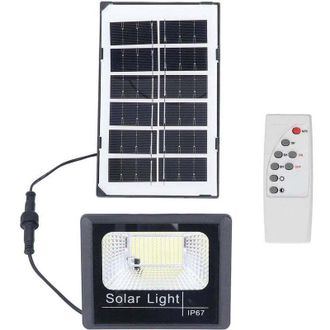 OEM Foco Solar Exterior Crezuo De 100 Led, Ip67, Iluminaci&oacute;n Para Jard&iacute;n, Control Remoto, Alto Brillo, Para Hogares Y Jardines.-crezuo