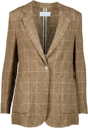 Fabiana Filippi Linen Blazer - Brown