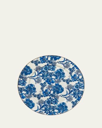 MacKenzie-Childs English Garden Enamel Serving Platter Royal