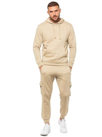 Enzo Jeans | Heren Pullover Hoodie Tracksuit Set - Stone
