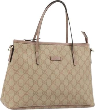 Gucci Pre-owned Handbags, female, Beige, Size: ONE SIZE Pre-owned Vintage Tote Bag