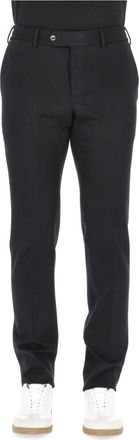 Pantaloni Torino Slim Jogger Broek - Heren - Slim Fit Broeken - Zwart - L - Katoen - Broeken
