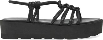 Gianvito Rossi Platte sandalen - Dames - Sandalen - Zwart - 40 EU - Schoenen