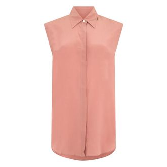 Moorer Dames, Blouses & Shirts, Roze, Maat: XS Katoen