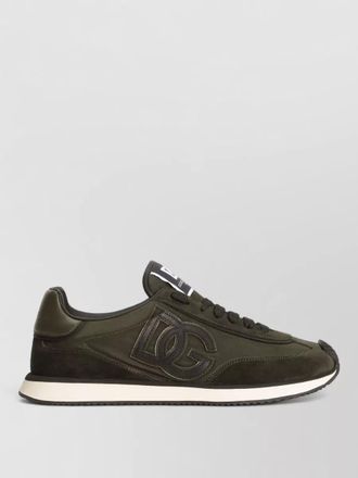 Dolce & Gabbana low top sneakers round toe silk nylon rubber