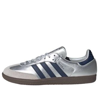 adidas Samba OG Matte Silver Night Indigo Gum LA2685