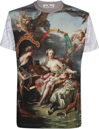 Vivienne Westwood Tops, Heren, Veelkleurig, XS, Katoen, Maxi Print Katoenen T-shirt