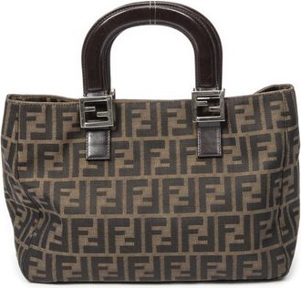 Fendi Pre-owned Womens Small Shopper Tote Handbag - Brown - One Size