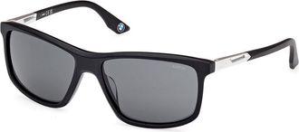 BMW BW0063-H 02A Mens Sunglasses Black Size 57