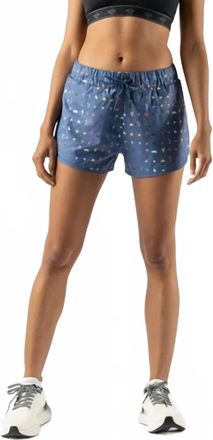 Rabbit Womens Surfs Up Running Shorts In Bijou Blue Icon