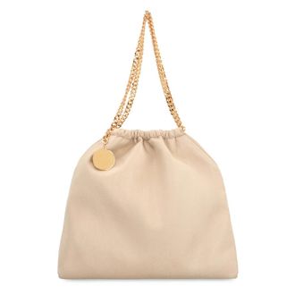 Stella McCartney Bucket Bags, female, Beige, ONE SIZE, Falabella Medium Drawstring Bag