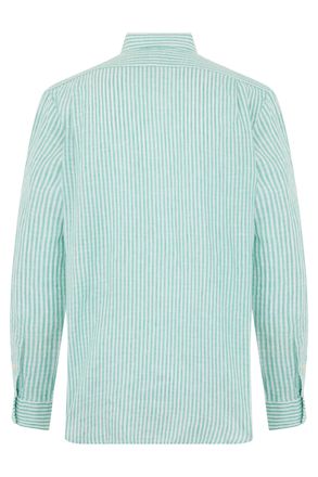 Polo Ralph Lauren Mens Shirt Linen Green