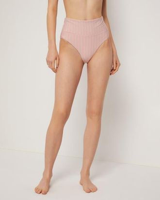 Onia Emelia Bikini Bottom in Rosette/white at Nordstrom, Size Medium