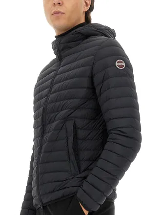 Colmar Hooded Lightweight Down Jacket - Black