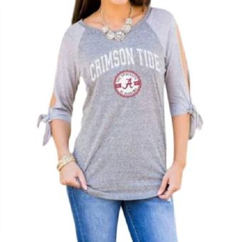 Gameday Couture University Of Alabama Playing For Keeps Top In Grey