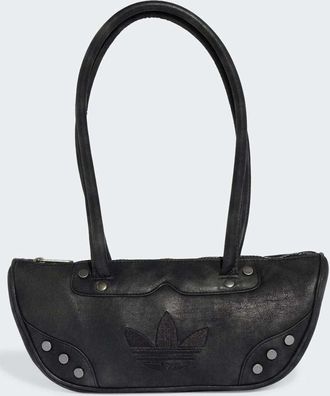 adidas Originals Borsa bowling nera con borchie-Nero