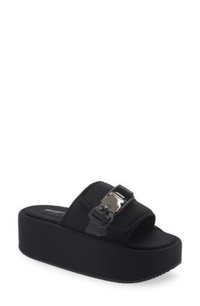 DKNY Vizer Platform Slide Sandal in Black at Nordstrom Rack, Size 7.5
