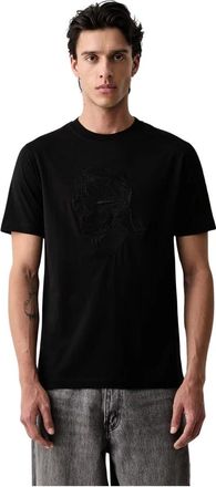 Karl Lagerfeld Camiseta - Tops - Hombre - Negro - 2XL