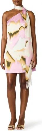 Steve Madden Charlie Asymmetric Minidress in Multi at Nordstrom, Size 6