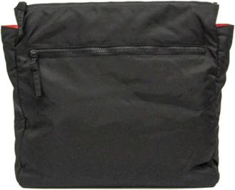 Bottega Veneta Pre-owned Nylon clutches - unisex - Vintage Clutch - Zwart - ONE Size - Nylon - Vintage