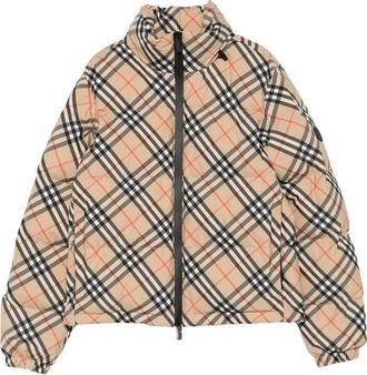 Burberry Check Puffer Jacket