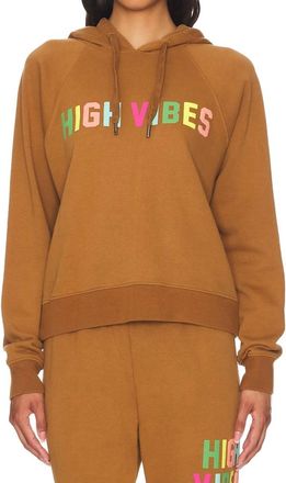 Spiritual Gangster High Vibes Harper Crop Hoodie In Dolce