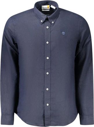 Timberland Lange mouwen overhemd - Heren - Casual Overhemden - Blauw - S - Katoen - Overhemden