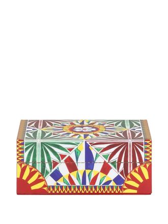 Dolce & Gabbana decorated trinket box (17.5cm x 12cm) - White
