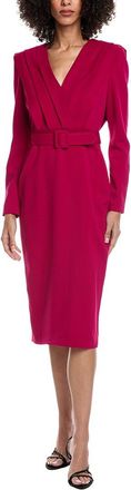 Badgley Mischka Belted Midi Dress