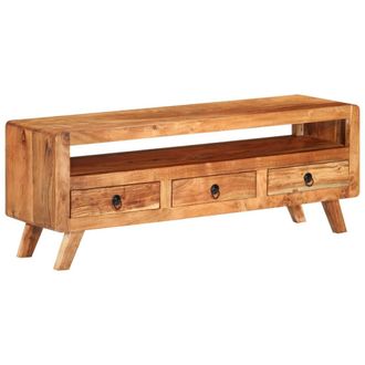 vidaXL Vidaxl - Mueble De Tv De Madera Maciza De Acacia 110x30x40 Cm