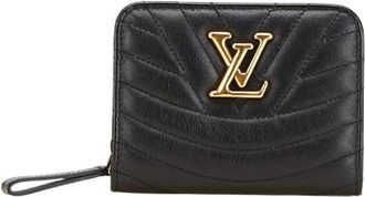 Louis Vuitton Pre-owned Wallets, female, Black, Size: ONE SIZE Pre-owned New Wave Compact Wallet