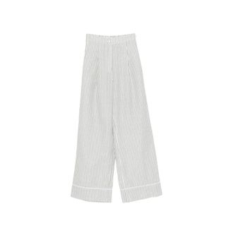 Riviera & Bar Wide Trousers, female, Multicolor, Size: M Striped-pattern Pants