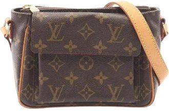 Louis Vuitton Pre-owned Vivasite PM Monogram Schoudertas - Dames - Vintage Schoudertas - Bruin - ONE Size - Leer - Vintage