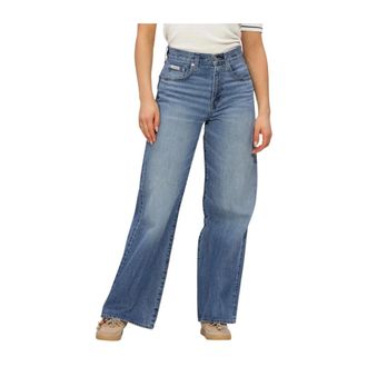 Calvin Klein Jeans, Dames, Blauw, W26 L32, Wide Leg Jeans