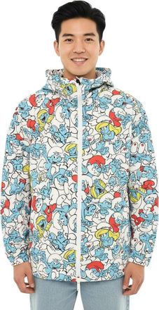 Dsquared2 White Printed Hood Jackets