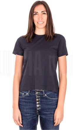 Alpha Studio Jersey Korte Mouw Top - Dames - T-shirts - Blauw - M - Tops