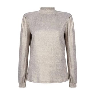 Aaiko Dames, Blouses & Shirts, Geel, Maat: XL Leer