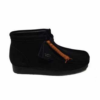 Clarks Wallabee Laars Zwart