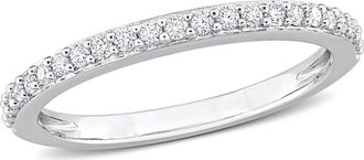 Delmar Sterling Silver Created Moissanite Band Ring at Nordstrom Rack, Size 5