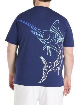 Tommy Bahama Big & Tall Marlin Big Splash Graphic T-Shirt in Island Navy at Nordstrom, Size 2X Big